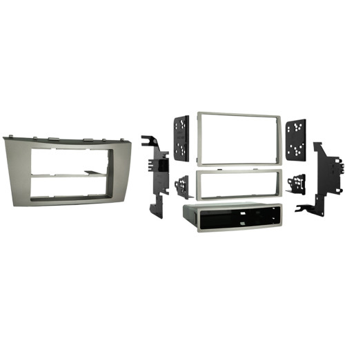 Metra 99-8218 Single-DIN or Double-DIN Dash Kit — Toyota Camry 2007-2011 — Silver