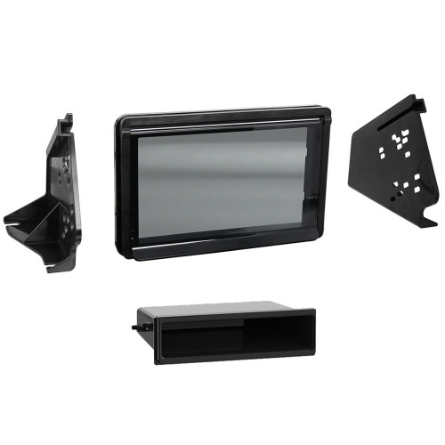 Metra 99-9721 Double-DIN Dash Kit — POLARIS SLINGSHOT 2015-2017 — Matte Black