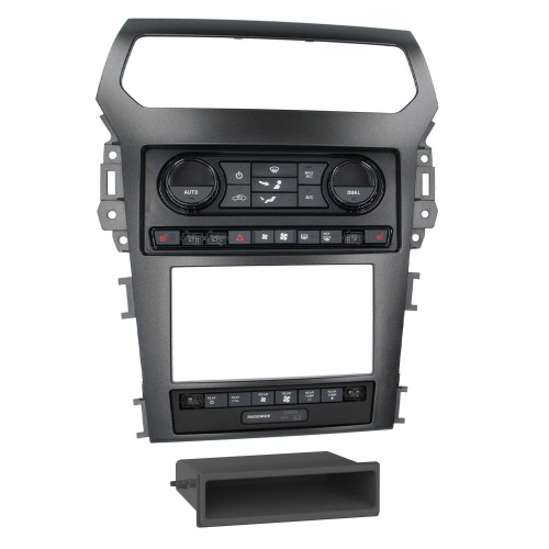 Metra 99-5862CH Single-DIN or Double-DIN Dash Kit — Ford Explorer 2011-2019 (non-Sony with factory 8" screen)