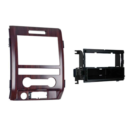 Metra 99-5820CB Single-DIN Dash Kit — Ford F-150 King Ranch 2011-2012 - Cocobolo