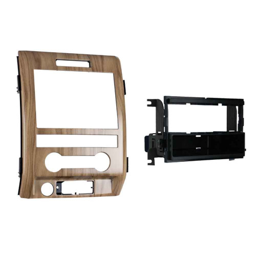 Metra 99-5820DW Single-DIN Dash Kit — Ford F-150 Lariat 2011-2012 - Drape Walnut