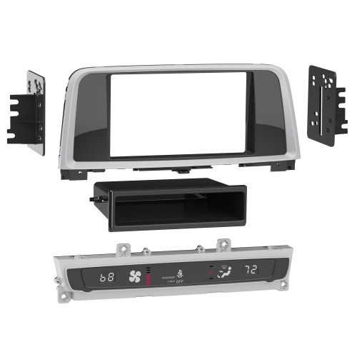 Metra 99-7384B Single-DIN or Double-DIN Dash Kit — Kia Optima 2017-2020 (with auto climate controls, without factory amp)