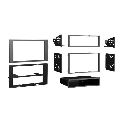 Metra 99-5824S Single-DIN or Double-DIN Dash Kit — Ford Transit Connect 2010-2012 — Silver