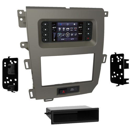 Metra 99-5848CH Single-DIN or Double-DIN Dash Kit — Ford Edge 2011-2014 (excluding SEL) — Charcoal