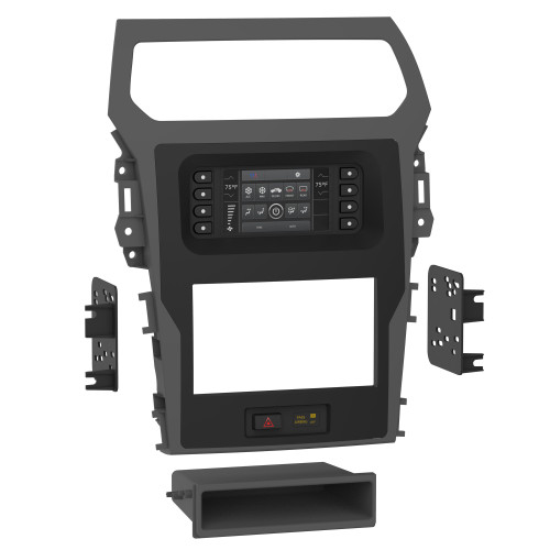 Metra 99-5858CH Single-DIN or Double-DIN Dash Kit — Ford Explorer 2011-2015 — Charcoal