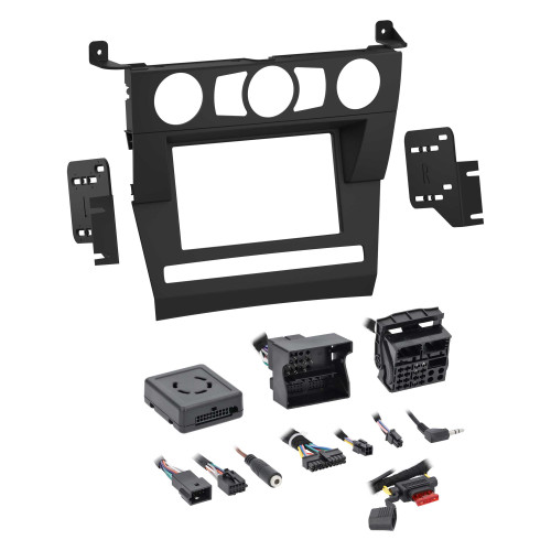 Metra 95-9328B Single-DIN or Double-DIN Dash Kit — BMW 5 Series 2004-2007 (without factory NAV) — Matte Black