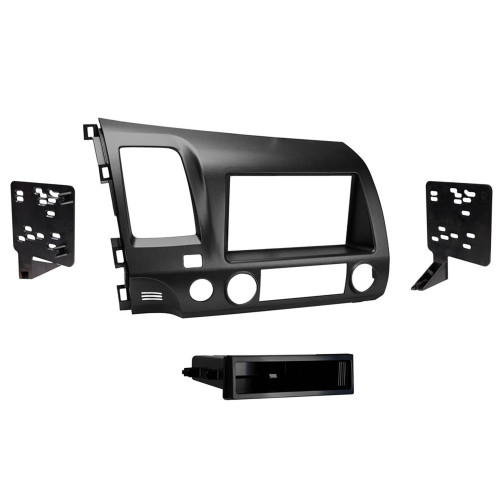 Metra 99-7816G Single-DIN or Double-DIN Dash Kit — Honda Civic 2006-2011 — Gunmetal Gray