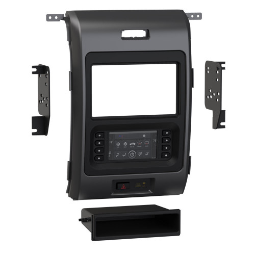 Metra 99-5846B Single-DIN or Double-DIN Dash Kit — Ford F-150 2013-2014 — Matte Black