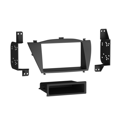 Metra 99-7341B Single-DIN or Double-DIN Dash Kit — Hyundai Tucson 2010-2015 — Matte Black