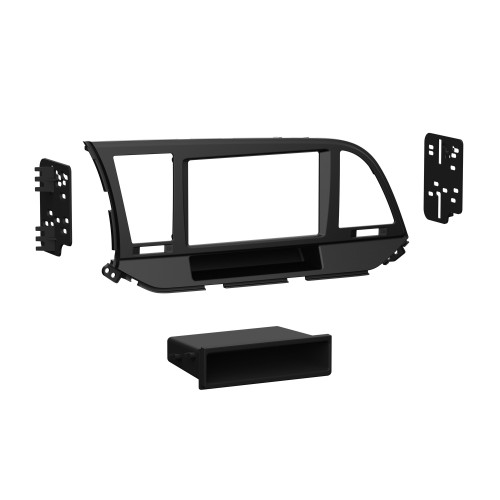 Metra 99-7376B Single-DIN Dash Kit — Hyundai Elantra 2017-2018 — Matte Black