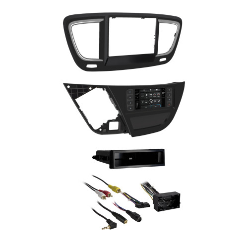 Metra 99-6543HG Single-DIN Dash Kit — Chrysler Pacifica Limited/Touring 2017 — High-Gloss Black