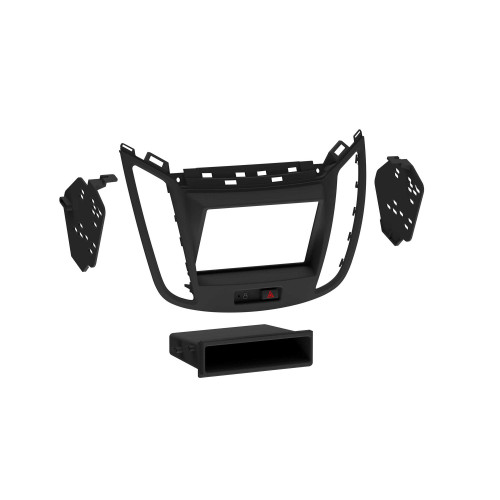 Metra 99-5833B Single-DIN or Double-DIN Dash Kit — Ford Escape 2013-2019 | C-MAX 2013-2018 (with 4.2" screen) — Matte Black