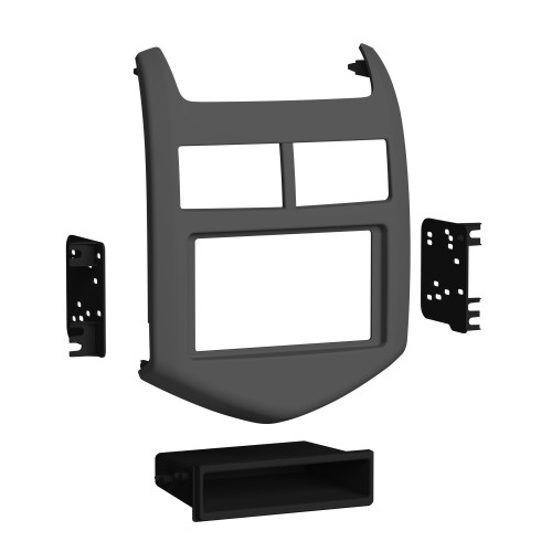 Metra 99-3012G Single-DIN or Double-DIN Dash Kit — Chevy Sonic 2012-2016 — Gray