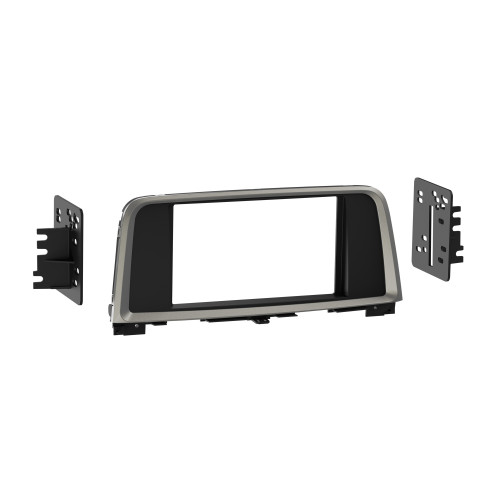 Metra 95-7377B Double-DIN Dash Kit — KIA Optima 2016-2020 — Matte Black with Silver Trim