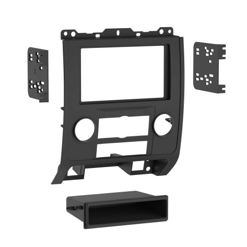 Metra 99-5814 Single-DIN or Double-DIN Dash Kit — Ford 2008-2012 — Black