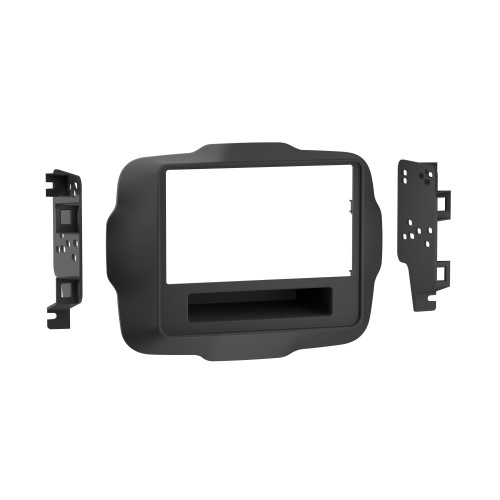 Metra 95-6532B Double-DIN Dash Kit — Jeep Renegade 2015-2020 — Matte Black