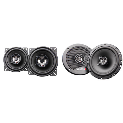 MB Quart Discus DK2-116 6.5 Inch Coax Speakers with DK2-110 4 Inch Coax Speakers