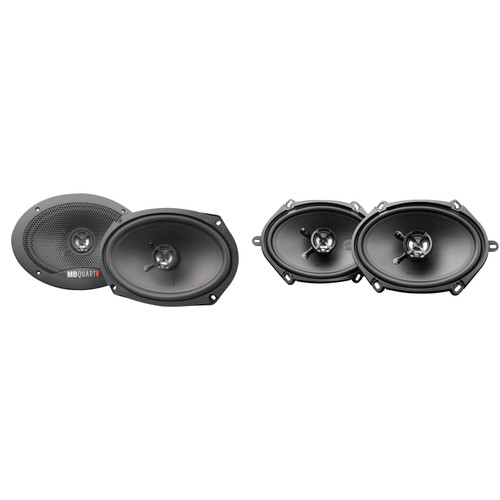 MB Quart Discus DK2-169 6x9 Inch Coax Speakers with DK2-168 6x8 Inch Coax Speakers