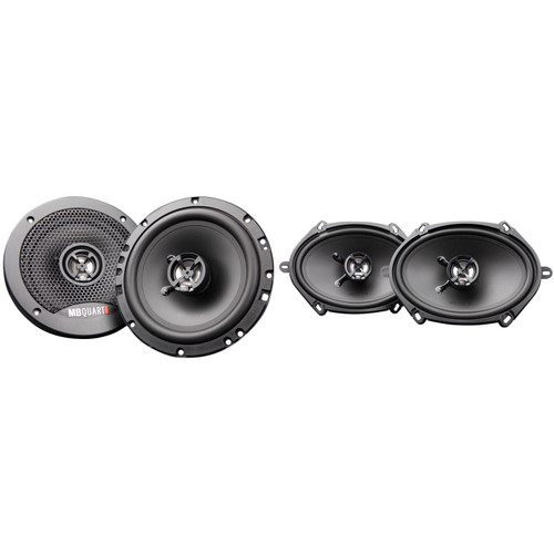 MB Quart Discus DK2-168 6x8 Inch Coax Speakers with DK2-116 6.5 Inch Coax Speakers