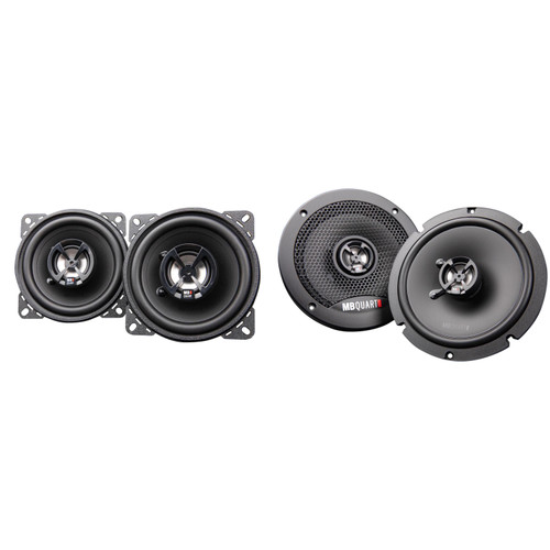 MB Quart Discus DK2-116S 6.5 Inch Coax Speakers with DK2-110 4 Inch Coax Speakers