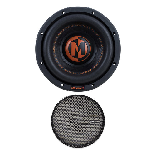 Memphis Audio MJP822 8" DVC 2-Ohm Subwoofer, MJG8 Grille
