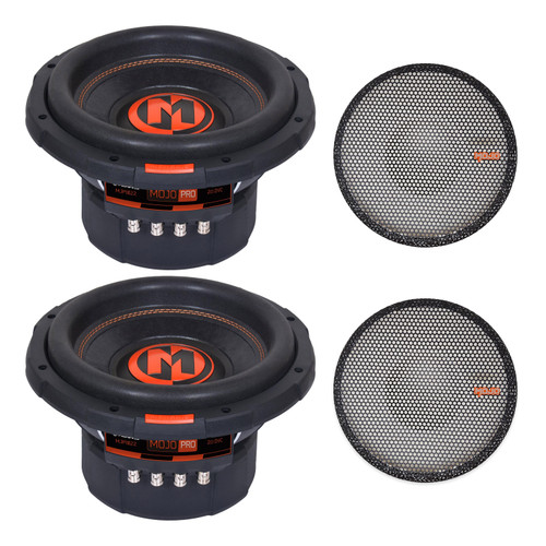 Memphis Audio MJP1022 Dual 10" DVC 2-Ohm Subwoofers, Grilles