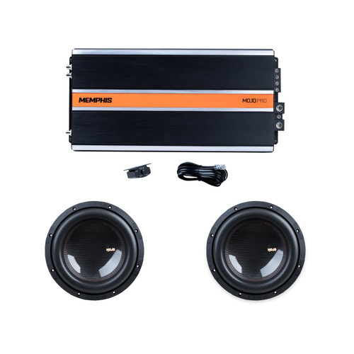 Memphis Audio MJ1212 Dual 12" Subwoofers, MJP3000.1 Amp