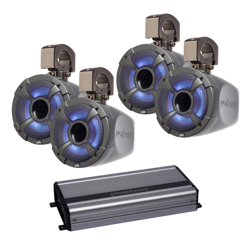 PowerBass 2-Pair 6.5" RGB Long-Range Pod Kit w/XL-4165M Amp