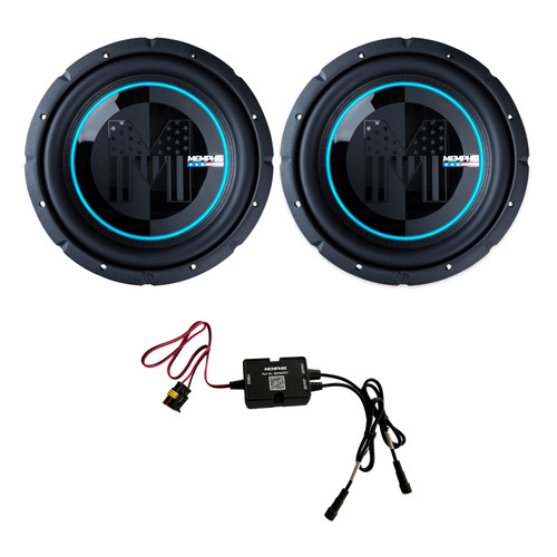 Memphis Audio 76PRXL12FTV Dual 12" RGB Subwoofers, RGB Controller
