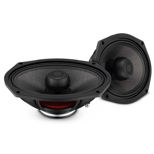 DS18 NVY-69CFZT-N4 6x9" Carbon Fiber 2-Way Speakers, 4 Ohm