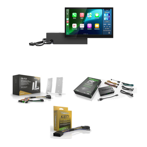 Kenwood DAX800XR Refurbished Direct Replacement Solution- Factory Fit 8" High resolution screen and modular box/brain with Install Kit, Basic Adaptors, & Harnesses compatible with 11-18 MKX