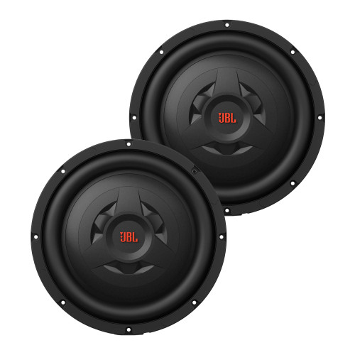 JBL - Two JBLCLUBWS1200BLK Club Series Shallow Mount 12" Subwoofers with SSi Selectable Impedance - 2 or 4 Ohm