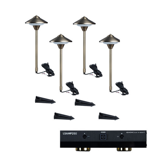 SixFive LSSPKR4AMPASSY 4 Pack Landscape Speaker Light, Bronze Finish