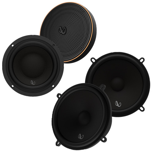 Infinity KAPPA503CF 5.25" 2-Way Component Set (pair) with Infinity KAPPA303S 3” Midrange w/Bandpass Crossover