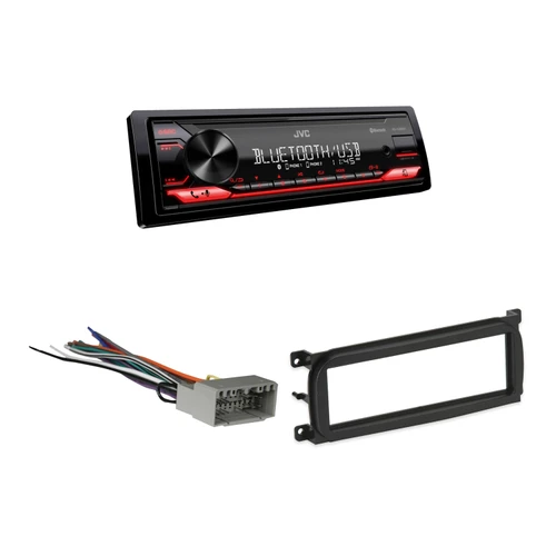 JVC KD-X280BT Stereo Bundle Metra 99-6503 Dash Kit & 70-6502 Harness