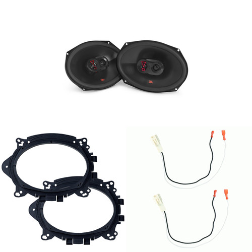 JBL Speakers 6X9 inch for Toyota Corolla 2014-2019 Upgrade Kit - Pair of STAGE Series with Adapters and Harness, Car Audio Rear Deck Speaker Stage39637FAM