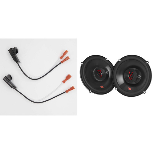 JBL Stage3637FAM Stage3 6-1/2" Three-Way Coax Speakers - w/ Speaker Wiring Harness For select 1988-up GM vehicles