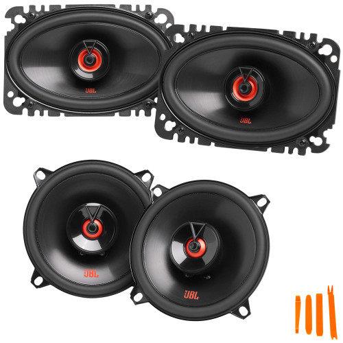 JBL 1 Pair of CLUB-522FAM 5.25" Coax Speakers and 1 Pair of CLUB-6422FAM 4x6" Coax Speakers