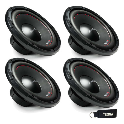 MB Quart Bundle - Four Formula FW1-304 12 Inch Dual Voice Coil 800 Watt Car Audio Subwoofers