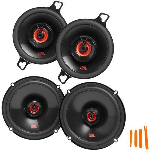 JBL 1 Pair of CLUB-620FAM 6.5" Shallow Coax Speakers (No Grill) and 1 Pair of CLUB-322FAM 3.5" Coax Speakers
