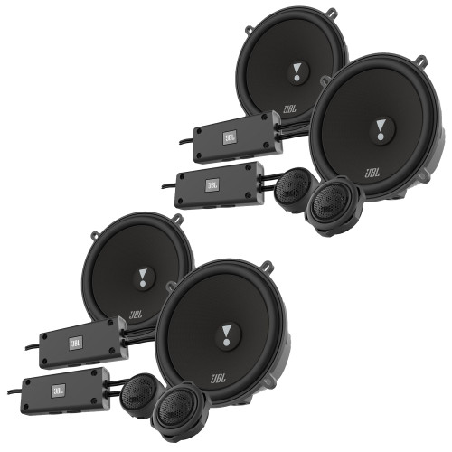 JBL - Two Pairs of STADIUM52CF 5 1/4" Step-up Car Audio Component Speaker Systems