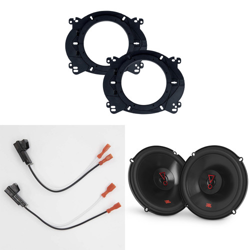 JBL Speakers 6.5 inch for Chevrolet Tahoe 1995-2014 Upgrade Kit - Pair of STAGE Series with Adapters and Harness, Coaxial 6 1/2 Car Audio Front Door Speaker for Chevy, Stage3627FAM
