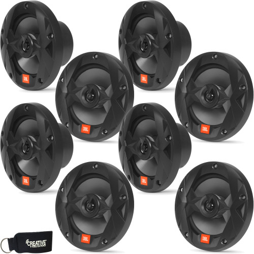 JBL MS65B - Four Pairs Of Marine MS65B 6.5 Inch Black Two-way Speakers