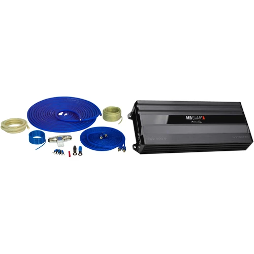 Mb Quart FA2-900.5 900W 5-Ch Car Audio Amp + Pure Copper 4ga Wiring Kit