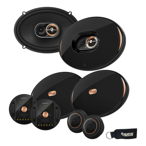 Infinity KAPPA-90CSX 6x9" Component Speakers + Infinity KAPPA-93IX 6x9" Coaxial Speakers