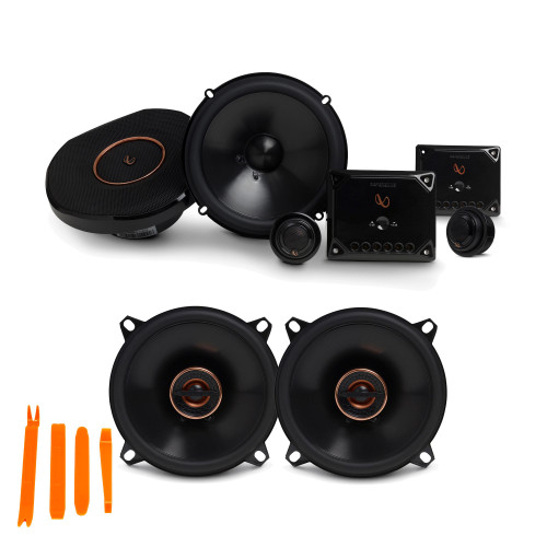 Infinity Reference - REF-6530CX 6.5" 2-Way Component System, And REF-5032CFX 5.25" 2-Way Car Audio Speakers Package