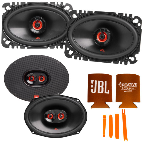 JBL 1 Pair of CLUB-9632AM 6x9" Three Way Speakers and 1 Pair of CLUB-6422FAM 4x6" Coax