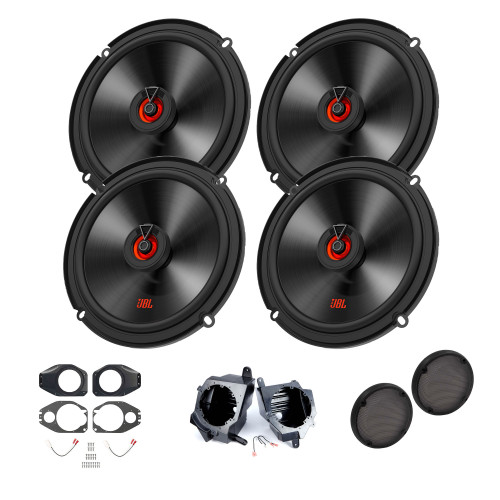 JBL Two CLUB-620FAM CLUB Series 6.5" Coax (Pair) with JP-1014 6.5" Speaker Pods and JP-1015 6.5" Soundbar Speakers