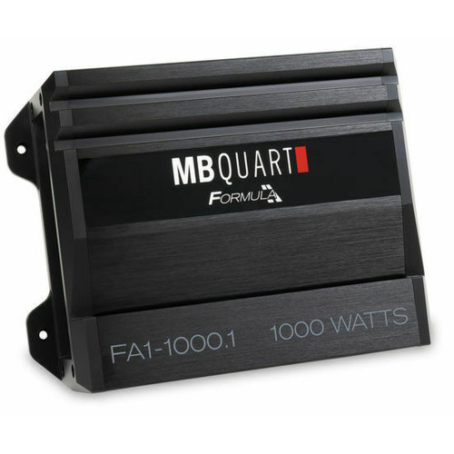 MB Quart FA1-1000.1 Formula Series 1 x 250 Watts @ 4 Ohms, 1 x 500 Watts @ 2 Ohms, 1 x 1000 Watts @ 1 Ohm