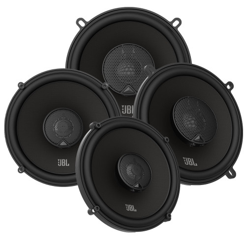 JBL - STADIUM52F 5 1/4" Coax Car Audio Speakers (Pair) w/ STADIUM62F 6 1/2" Coax Car Audio Speakers (Pair) NO GRILL